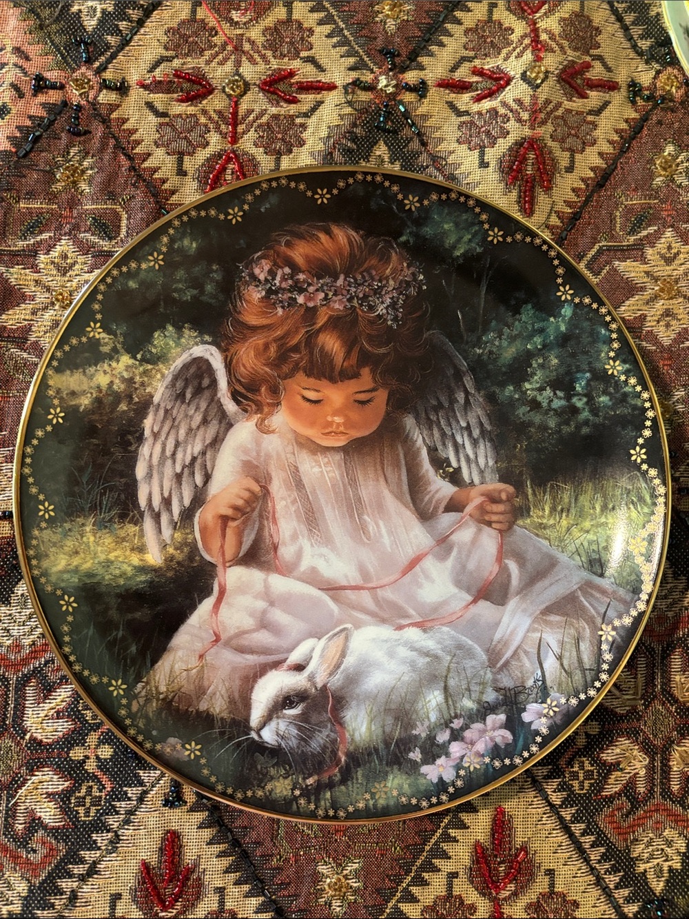 The Bradford Exchange- 1996 Collectors Plate “An Angel's Kindness” First Issue